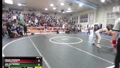 126 lbs Quarterfinal - Craig Phoenix, Capistrano Valley vs Ian Gutierrez, Yucaipa