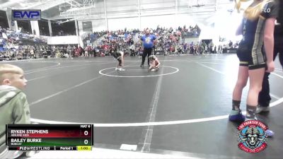 60 lbs Quarterfinal - Ryken Stephens, Abilene Kids vs Bailey Burke, Bobcat