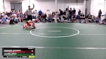 70 lbs Round 2 (6 Team) - Valeria Cerna, So Cal Hammers vs McKenzie Astorino, Finger Lakes Elite