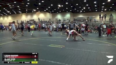 100 lbs Finals (8 Team) - Blake Doss, MO Outlaws vs Logan Rhodes, Metro All Stars