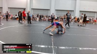 78 lbs Round 4 (10 Team) - Colin Schafer, Level Up vs Tenner Gregory, Oklahoma Elite