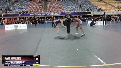 116 lbs Semis (4 Team) - Mystyque Anderson, Missouri Valley College vs Icart Galumette, Campbellsville University