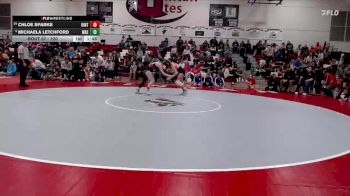 120 lbs Champ. Round 2 - Michaela Letchford, Wasatch vs Chloe Sparks, Uintah
