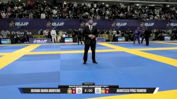Silvania Maria Monteiro vs Arantzazu Pérez Romero 2026 European Jiu-Jitsu IBJJF Championship
