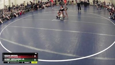 85 lbs Round 5 (6 Team) - Bobby Hernandez Jr., Wyoming Renegades vs Kegan Brown, South Dakota Thunder