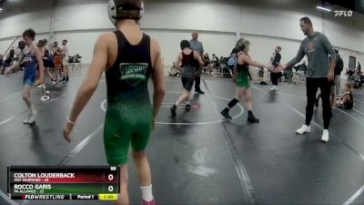 88 lbs Semis (4 Team) - Rocco Garis, PA Alliance vs Colton Louderback, Mat Warriors