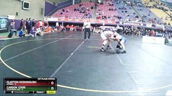 157 lbs Finals (2 Team) - Carson Cook, Concordia (WI) vs Clayton McDonough, Luther