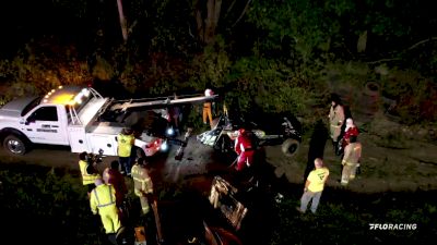 Corey Day Nearly Flips Into Lernerville Trees While Leading Commonwealth Clash