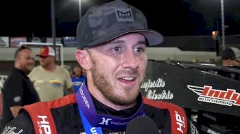 Kevin Thomas Jr. Reacts After Fifth USAC Sprints Haubstadt Hustler Win