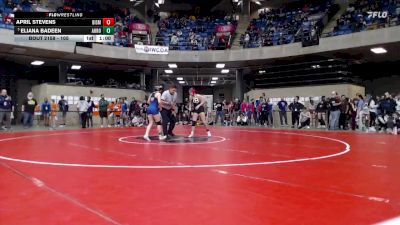 105 lbs Champ. Round 2 - Eliana Badeen, Unattached vs April Stevens, Wauconda