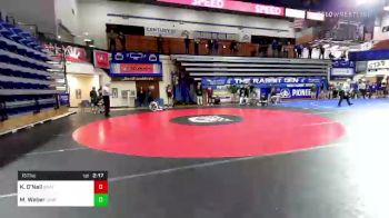 157 lbs Round Of 16 - Kenny O'Neil, Unattached-South Dakota State vs Michael Weber, Unattached-North Dakota State