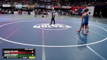 135 lbs Cons. Round 1 - Julian Williams, Napaskiak vs Joshua Barron, Kotzebue High School