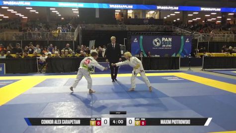 Maxim Piotrowski vs Connor Alex Carapetian 2025 Pan Kids Jiu-Jitsu IBJJF Championship