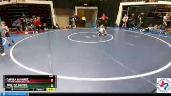 95 lbs Quarterfinal - Tristan Oliver, Salado Wrestling Club vs Camila Alvarez, Cardinal Wrestling Club