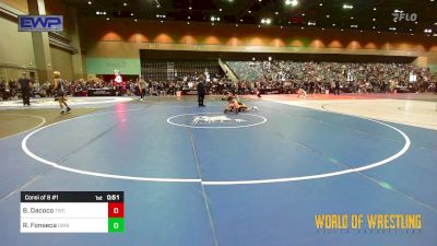 89 lbs Consi Of 8 #1 - Bryce Dacoco, Tracy Wrestling Club vs Roman Fonseca, Daniel Cormier Wrestling Academy