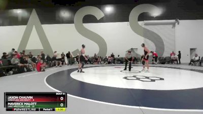 129 lbs Semis & 1st Wrestleback (8 Team) - Maverick Malott, Lake Wrestling Club vs Jaxon Chauvin, Wrestling University