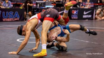 61 kg Round 1 - Vitali Arujau, Spartan Combat RTC/ TMWC vs Marcus Blaze, Perrysburg Wrestling Club