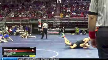 1A-126 lbs Cons. Round 2 - Keagan Riley, Sioux Central vs Kendrick Huck, Nashua-Plainfield