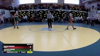 157 lbs Champ. Round 1 - Justin Marra, WEST BRANCH vs Salem Boggs, GREEN