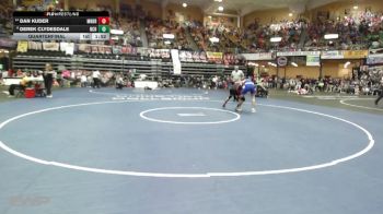 132 lbs Quarterfinal - Dan Kuder, Moundridge HS vs Derek Clydesdale, Norton Community HS