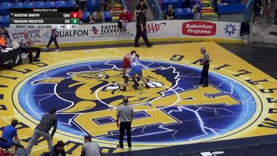 212 lbs Quarterfinal - Austin Smith, Canon-McMillan vs Mason Keister, Erie