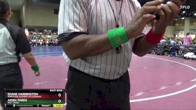 105 lbs Round 1 - Shane Harrington, Wrestling Academy Of Louisiana vs Aiden Parks, Holy Cross