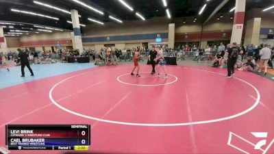 126 lbs Semifinal - Levi Brink, Category 5 Wrestling Club vs Cael Brubaker, Best Trained Wrestling