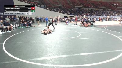 6A Boys 120 lbs Cons. Round 3 - Samuel Hesler, North Medford Boys vs Nolan Marshall, Forest Grove Boys