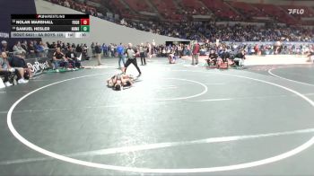 6A Boys 120 lbs Cons. Round 3 - Samuel Hesler, North Medford Boys vs Nolan Marshall, Forest Grove Boys