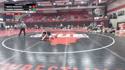 165 lbs Cons. Round 3 - Dominic Bambinelli, Missouri vs Brock Woodcock, SIUE