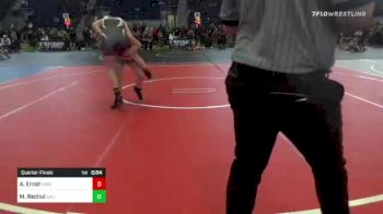 130 lbs Quarterfinal - Anna Ernst, Horizon vs Mileva Rechul, Valiant CP