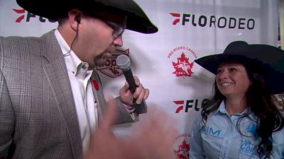 Interview: Bertina Olafson - Barrel Winner - Performance 4 - 2021 Canadian Finals Rodeo