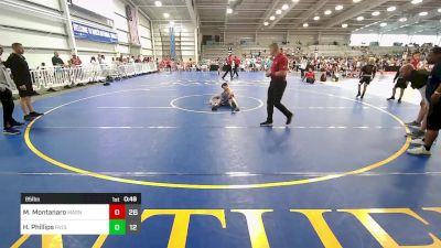 85 lbs Round Of 16 - Mateo Montanaro, Mat Assassins White vs Hunter Phillips, Revival Pink