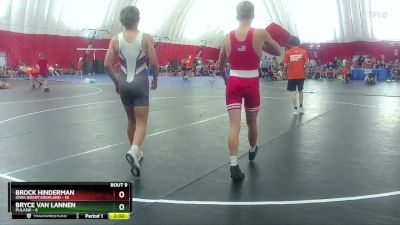 150 lbs Round 3 (6 Team) - Bryce Van Lannen, Pulaski vs Brock Hinderman, Iowa Grant/Highland