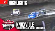 Highlights | 2024 Lucas Oil Late Model Nationals Thursday Prelim at Knoxville Raceway