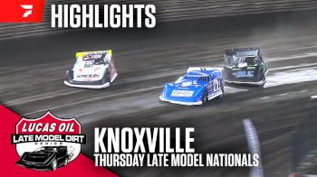 Highlights | 2024 Lucas Oil Late Model Nationals Thursday Prelim at Knoxville Raceway