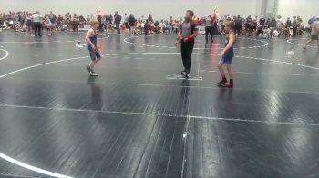 90 lbs Cons. Round 2 - Wyatt Ballay, McMinn Tribe Wrestling Club vs Hudson **Arp, Heard Wrestling Club