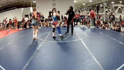 135 lbs Round 1 (6 Team) - Hayli Fletcher, Girls With Grit vs Ada Chamberlin, Slick Chicks