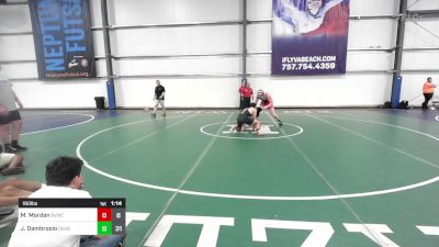 160 lbs Rr Rnd 2 - Mason Mordan, Buffalo Valley Wrestling Club Blue vs Jayden Dambrosio, Doughboy Black