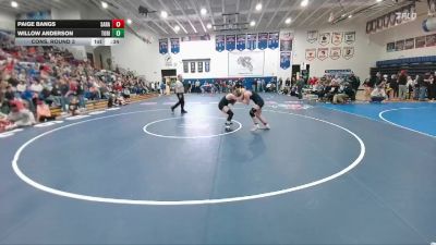 145 lbs Cons. Round 3 - Willow Anderson, Tongue River vs Paige Bangs, Saratoga
