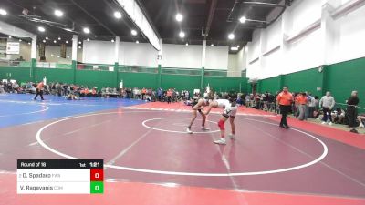 131 lbs Round Of 16 - Dominick Spadaro, Fairfield Warde vs Vasili Ragavanis, Commack