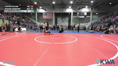 64-67 lbs Quarterfinal - Cooper PULLIAM, Team Tulsa Wrestling Club vs Edward Ledbetter, Muskogee Rougher Youth Wrestling