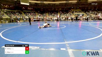 58 lbs Consi Of 16 #1 - Rex Willis, Collinsville Cardinal Youth Wrestling vs Clinton May, Runestone