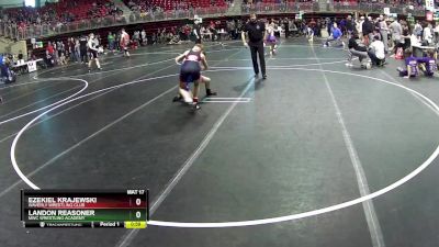 110 lbs Champ. Round 1 - Ezekiel Krajewski, Waverly Wrestling Club vs Landon Reasoner, MWC Wrestling Academy