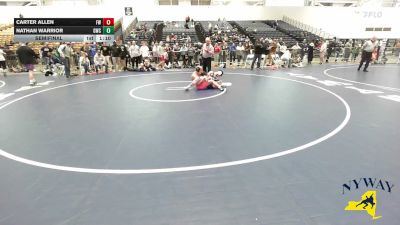 150 lbs Semifinal - Nathan Warrior, Gowanda Wrestling Club vs Carter Allen, Fulton Wrestling