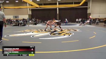 165 lbs Cons. Round 5 - Donovan Palmer, Baldwin Wallace vs Preston Rogers, Lycoming