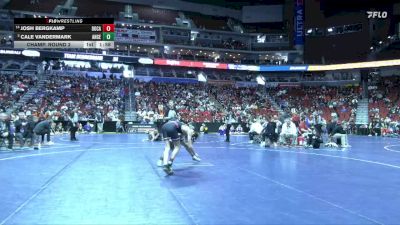 3A-120 lbs Champ. Round 2 - Josh Bergkamp, Dowling Catholic vs Cale Vandermark, Ankeny Centennial