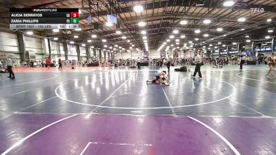 100 lbs Round Of 64 - Alicia Serratos, CA vs Zaria Phillips, PA