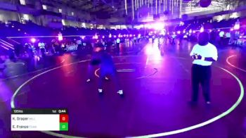 195 lbs 3rd Place - Korbyn Draper, Williston Coyotes vs Eugenio Franco, Team Thunder