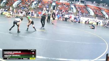 61 lbs Champ. Round 1 - Weston Crandall, Jonesville vs Maverick Wheeler, Michigan Premier